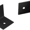 Flange bracket kit, angled, aluminum, (L x W x H) 30 x 30 x 30 mm, black, 1455NCFL
