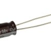 Kondensator; elektrolityczny; niskoimpedancyjny; UPW1H470MED; 47uF; 50V; UPW; fi 6,3x11mm; 2,5mm; przewlekany (THT); luzem; Nich