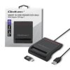 Qoltec Inteligentny czytnik chipowych kart ID SCR-0642 USB 2.0 + Adapter USB-C
