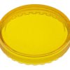 Klosze lampek kontrolnych do przycisków kształt: Okrągłe płaskie Żółty Klosz przycisku EAO