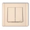 Flexi Łącznik Jednobiegunowy Ze Schodowym (Wspólne Zasilanie) Beżowy 1Fwp-10.1