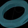 53019240 Lock nut, PG16, black