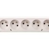 Gniazdo przenośne pięciokrotne 16A 2P+Z 250V białe GN-570