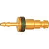 Insertion grommet, L 47 mm, 35 bar, brass, for jacks, 107641