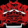 2002-6403 4-wire feed-through terminal, diameter 0.25 - 2.5 mm, red
