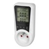 Dwutaryfowy watomierz, kalkulator energii z wyświetlaczem LCD, 2 oddzielne taryfy, wewnętrzny akumulator, 16A 230V,EM-5