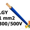 Przewód LGY 1,0 mm2 c.niebieski (300/500V) jednożyłowy linka H05V-K (krążki 250m) 4510143S LAPP KABEL
