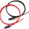 Kabel solarny, 2 x 0.90m 2 mm² 55 A, kolor Czarny, Czerwony, -40 → 90°C, Seeit