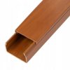 Listwa elektroinstalacyjna kanał kablowy MKE 25x40mm korytko z pokrywą AKS drewno ciemne / 2 m /