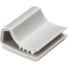 Mounting base, with adhesive tape, PVC, gray, self-adhesive, (L x W x H) 13 x 28 x 6 mm, BYB-5-13H1861, package with 100 pieces
