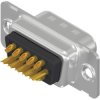 D-Sub plug, 15 pole, high density, equipped, straight, solder cup, 163A16599X