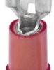 Insulated flat plug sleeve, 4.8 x 0.8 mm, 0.5 to 1.5 mm², AWG 20 to 16, brass, tin-plated, red, 3240051