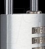 YE3CB/38/131/1/S Combination lock, aluminium, 4-digit numerical sequence, 38 mm