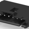 Pin header, 8 pole, pitch 2.54 mm, angled, black, 5-103634-7