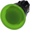 Siemens 3SU10011BD400AA0 3SU1001-1BD40-0AA0 Przycisk grzybkowy pierścień przedni z tworzywa sztucznego przycisk czarny,