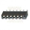 SIL 6 way SPST SIL switch (SIP-06T) - Multicomp