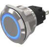 Signal light, 24 V (AC), 24 V (DC), 250 V, blue, Mounting Ø 22 mm, 82-10-000360