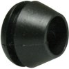 Grommet, cable Ø 6.5 to 7.5 mm, PVC, black, 633-05020