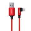 Kabel Ugreen Us299 60555 Kątowy Lightning / Usb-A Mfi 2.4A 1M - Czerwony