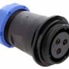 SPP2911-3GZ Gniazdo 3 pin na kabel (13-16mm) okrągły, zakręcany, wodoodporny - gwint zewnętrzny (50A)