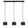 Lampa wisząca nowoczesna 3xE27 SIMPLY BLACK/GOLD