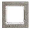 DECO Ramka uniwersalna pojedyncza - beton (ramka: ciemnoszary spód: biały) ciemny szary 28-0-DRB-1