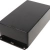 ABS enclosure, (L x W x H) 191 x 110 x 61 mm, black (RAL 9005), IP54, 1591EFLBK