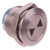 APEM Inward Arrows Off-(On) Momentary 19mm Flat Anti Vandal Push Button Switch SPST