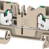 Through terminal block, snap-in, 2.5 mm², 24 A, 8 kV, dark beige, 2674530000