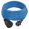 Przedłużacz mrozoodporny 20 m / 1 gniazdo / niebieski / PVC / 230 V / 1,5 mm2 P01420W