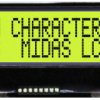 Wyświetlacz monochromatyczny LCD, , Alfanumeryczny, podświetlanie LED, Midas
