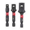 Zestaw adapterów do nasadek udarowych Shockwave (3 szt.) 4932479228 MILWAUKEE