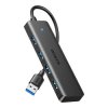Adapter 4w1 Hub USB typu A - 4x USB typu A 3.0 - czarny - Ugreen 25851