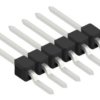 Pin header, 6 pole, pitch 2.54 mm, straight, black, 10050425