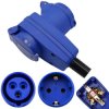 Wtyk CEE 16A z gniazdem kątowe wtyczka na kabel adapter NePower