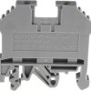 Blok zacisków na szynę DIN RS PRO poziomy: 1 Szary 800V 0.2mm², 4 mm²