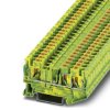 Listwa zaciskowa uziemienia 24→ 10 AWG żyły: 3 Zielony/żółty Wciskane Phoenix Contact