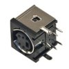 Gniazdo mini DIN4, lutowane w druk