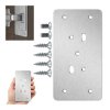 Płytka Naprawcza do Wyrwanego Zawiasu w Ściance Mebla 90x46mm 0,9mm