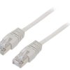 Patch cord F/UTP, Cat 5e, RJ45 wtyk z obu stron, linka, CCA, 1m PP22-1M
