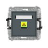 MINI Mechanizm gniazda światłowodowego/optycznego pojedynczego grafitowy mat 28MGOP-1