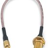 Kabel koncentryczny złącze A RP-SMA złacze B MCX długość 152.4mm typ kabla RG178 Z zakończeniem