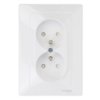 Sedna Gniazdo Podwójne Z/U 16A Ip20 Białe Sdn2800621