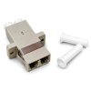 Adapter światłowodowy MM LC/PC-LC/PC duplex OM2 szary NEKU