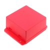 Obudowa z mocowaniem 80 × 80,6 × 43,5 mm z ABS, czerwona, NUB808043RD