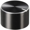 TruComponents 320023 Control knob + marking Black (Ø x H) 20mmx13mmAlu/Plastic