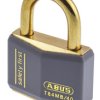 Kłódka bezpieczeństwa średnica szekli: 6mm ABUS z kluczem W budynkach, na zewnątrz mosiężna Szary