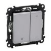 VALENA LIFE Ściemniacz przyciskowy bez zacisku neutralnego aluminium 752362 LEGRAND