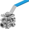 Zawór kulowy 12.5mm korpus ze stali nierdzewnej NPT 3/8 NPTcal Festo