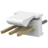 Pin header, 3 pole, pitch 2.54 mm, straight, natural, 3-641126-3